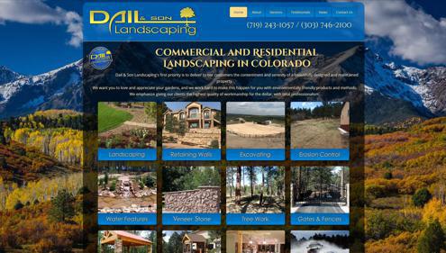 Featured website for Dail & Son Landscaping